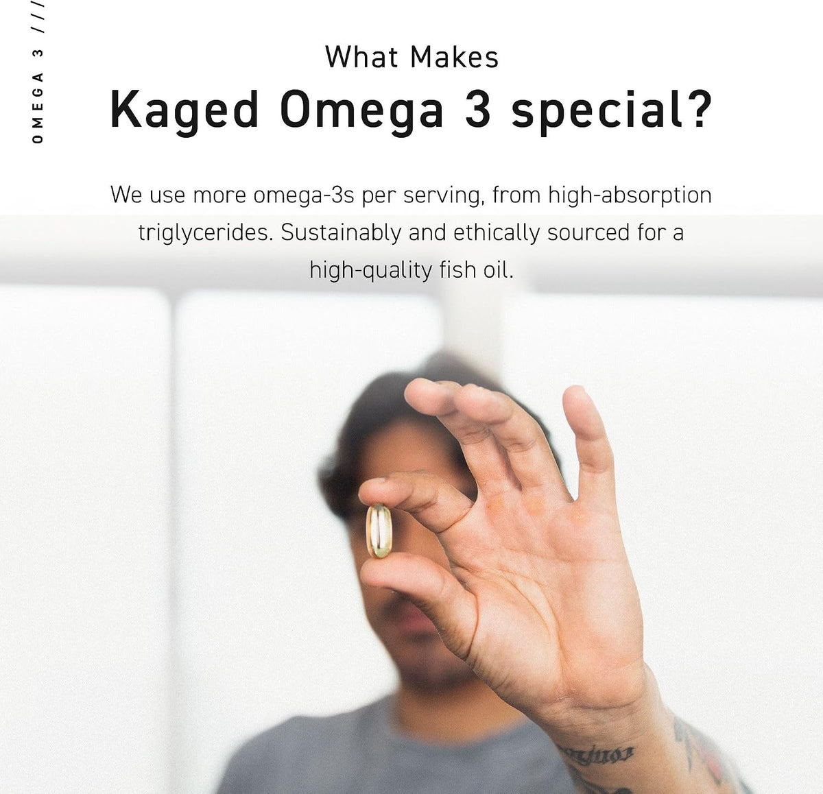 Kaged Multivitamin with Whole Foods Omega 3 Fish Oil Supplement Bundle, Daily Health & Wellness Pack, 60 Servings Multivitamin + 60 Pills Omega 3
