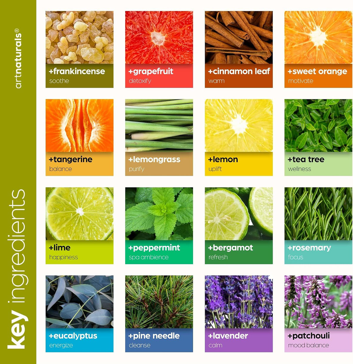 ArtNaturals Top 16 Essential Oils Set, 16 x 10 mL