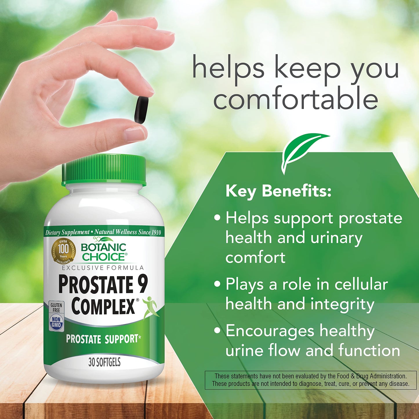 Botanic Choice Mega Fruits and Veggies Blend (60 Capsules) + Prostate 9 Complex (30 Softgels) Bundle - Energy Balance & Superfood Supplement + Urinary Flow & Cellular Health Botanic Choice buy supplements Au
