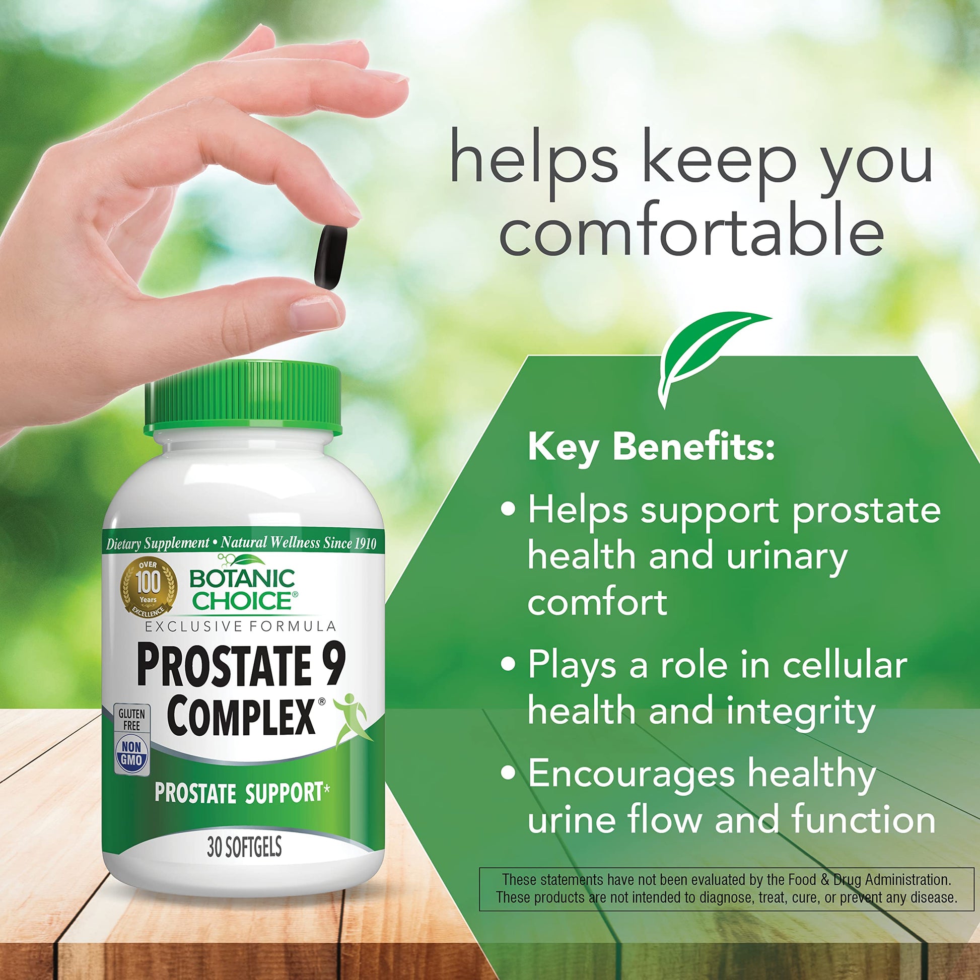 Botanic Choice Mega Fruits and Veggies Blend (60 Capsules) + Prostate 9 Complex (30 Softgels) Bundle - Energy Balance & Superfood Supplement + Urinary Flow & Cellular Health Botanic Choice buy supplements Au