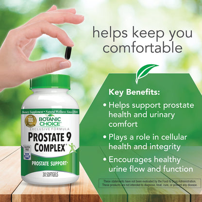 Botanic Choice Mega Fruits and Veggies Blend (60 Capsules) + Prostate 9 Complex (30 Softgels) Bundle - Energy Balance & Superfood Supplement + Urinary Flow & Cellular Health Botanic Choice buy supplements Au