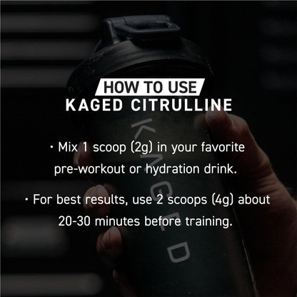 Kaged L-Citrulline Powder | Unflavored | Enhanced Pumps | Improve Muscle Vascularity | Nitric Oxide Booster | Supplements for Men & Women | 100 Servings