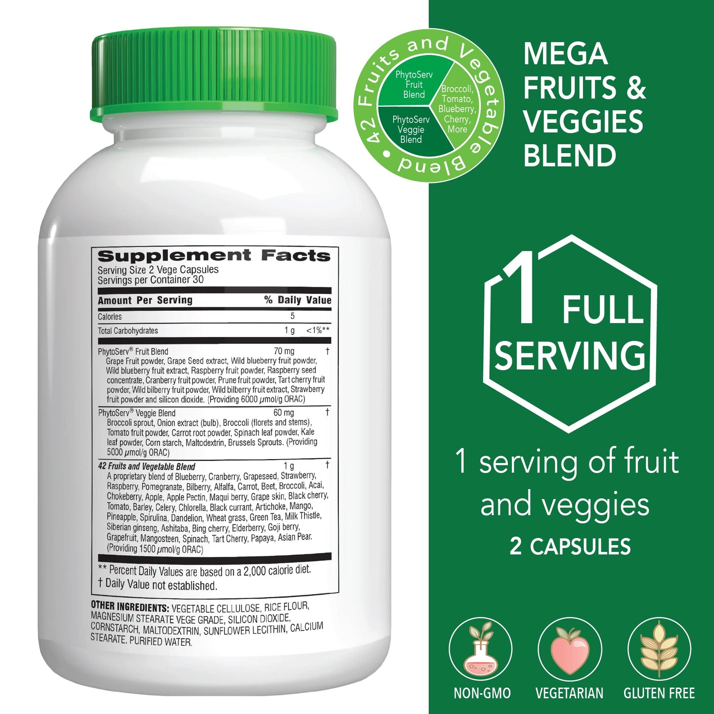 Botanic Choice Mega Fruits and Veggies Blend (60 Capsules) + Prostate 9 Complex (30 Softgels) Bundle - Energy Balance & Superfood Supplement + Urinary Flow & Cellular Health Botanic Choice buy supplements Au