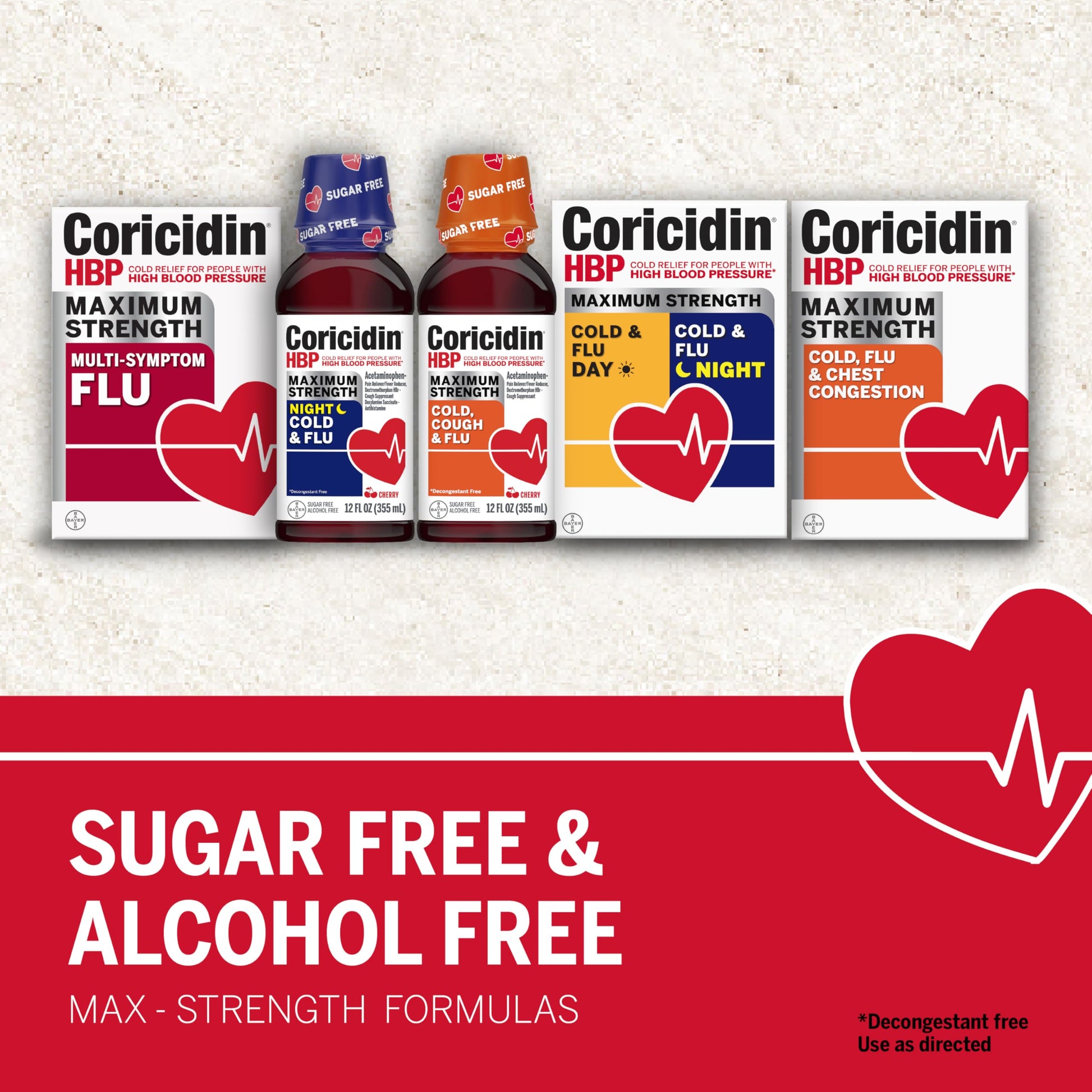 Coricidin HBP, Decongestant-Free Cold Symptom Relief for People with High Blood Pressure, Maximum Strength, Flu & Chest Congestion Liquid Gels, 24 Count Coricidin HBP buy supplements Au