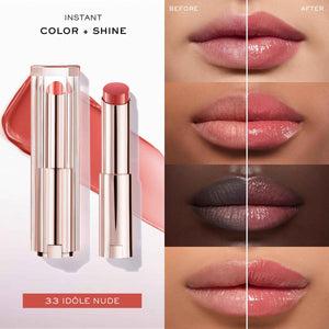 Lancôme Lip Idôle Squalane-12 Butterglow™ Hydrating Lip Balm – Instant Shine, 24H Hydration, and Buildable Color for Smooth & Moisturized Lips - 33 IDOLE NUDE