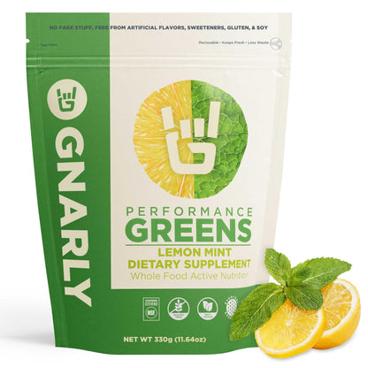 Gnarly Nutrition Greens Superfood Powder – Blueberry Acai Performance Super Greens Powder – NSF Sport Certified – Organic, Probiotics & Essential Micronutrients - Blueberry Acai, 11.64 oz