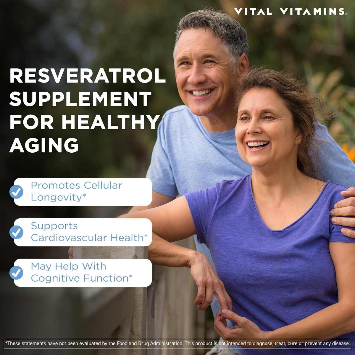 Vital Vitamins Resveratrol Capsules + NAD+ Supplement