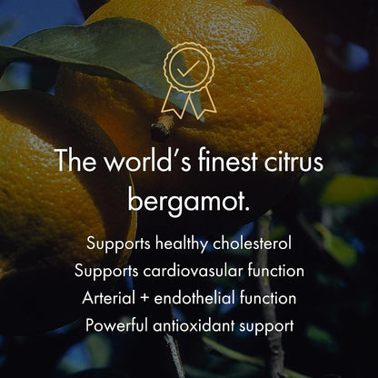 NAOMI Italian Citrus Bergamot 1000mg Extra Strength - Supports Healthy Cholesterol & Triglyceride Levels Already in Normal Range - Patented BergAmore® Extract, 7 Key Polyphenols, 30-Day Supply