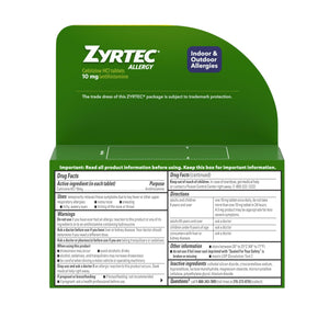 Zyrtec 24 Hour Allergy Medicine Tablets, Indoor & Outdoor Allergy Pills, Non Drowsy Antihistamine, 10 mg Cetirizine HCI, Relief from Runny Nose, Sneezing, Itchy & Watery Eyes, 75 ct Zyrtec buy supplements Au