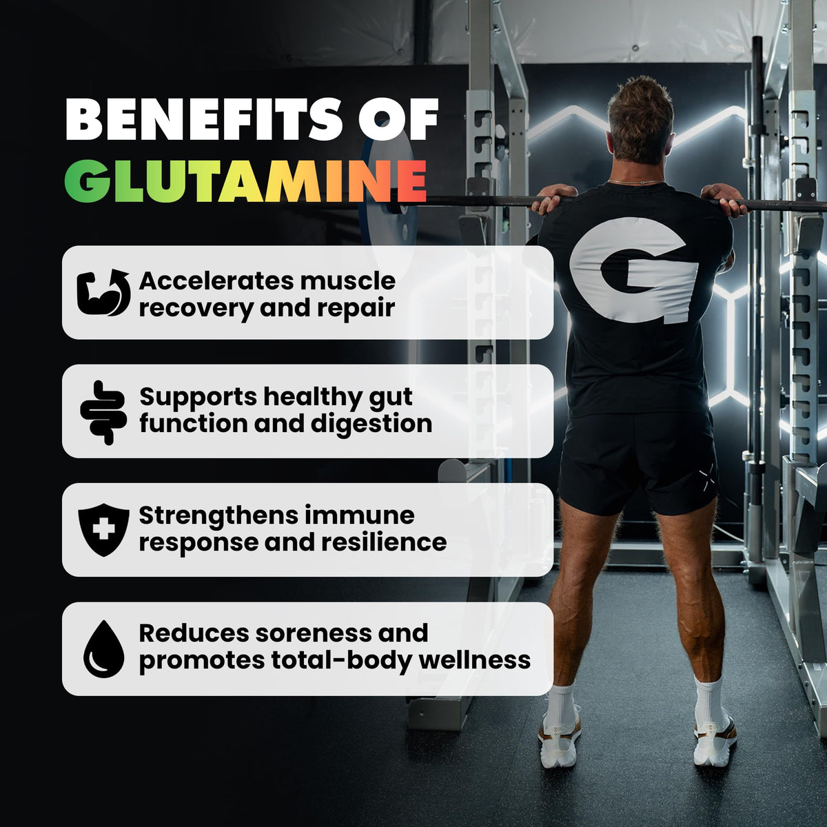 Gains in Bulk L-Glutamine Powder, Unflavored, 90 Servings