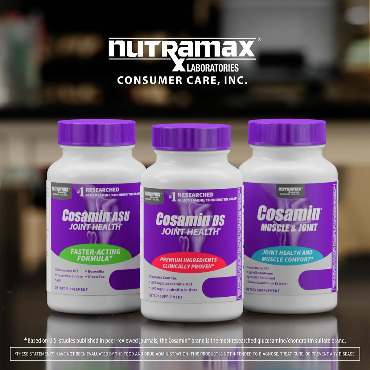 Nutramax Cosamin DS Joint Supplement, Glucosamine Chondroitin, 210 Capsules | Clinically Proven in Published Studies, Trademarked Glucosamine and Chondroitin for Joint Support, Third Party Tested