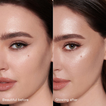 Charlotte Tilbury Beauty Light Wand Liquid Highlighter Makeup - Soft-Focus Highlighter & Blush for Cheeks - Pearlescent, Weightless Radiant Finish - Spotlight