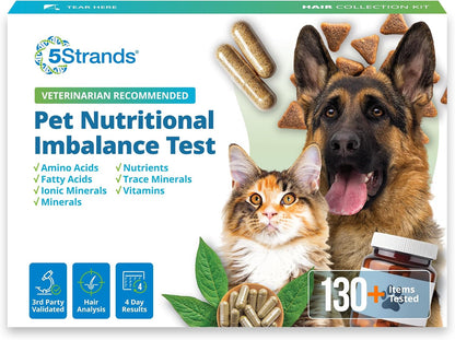 5Strands Pet Nutritional Imbalance Test, Health Assessment for Dogs & Cats