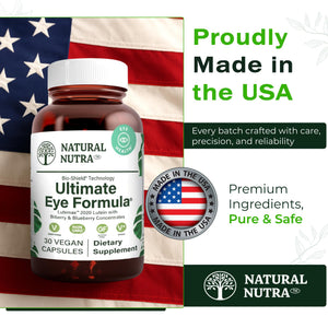 Natural Nutra Ultimate Eye Health Supplement - Bilberry & Blueberry Extract Blend for Day and Night Vision Support, Promotes Color Perception & Eye Clarity - Non-GMO, Vegan - 30 Capsules (Pack of 3) Natural NutraBuy Supplements Australia