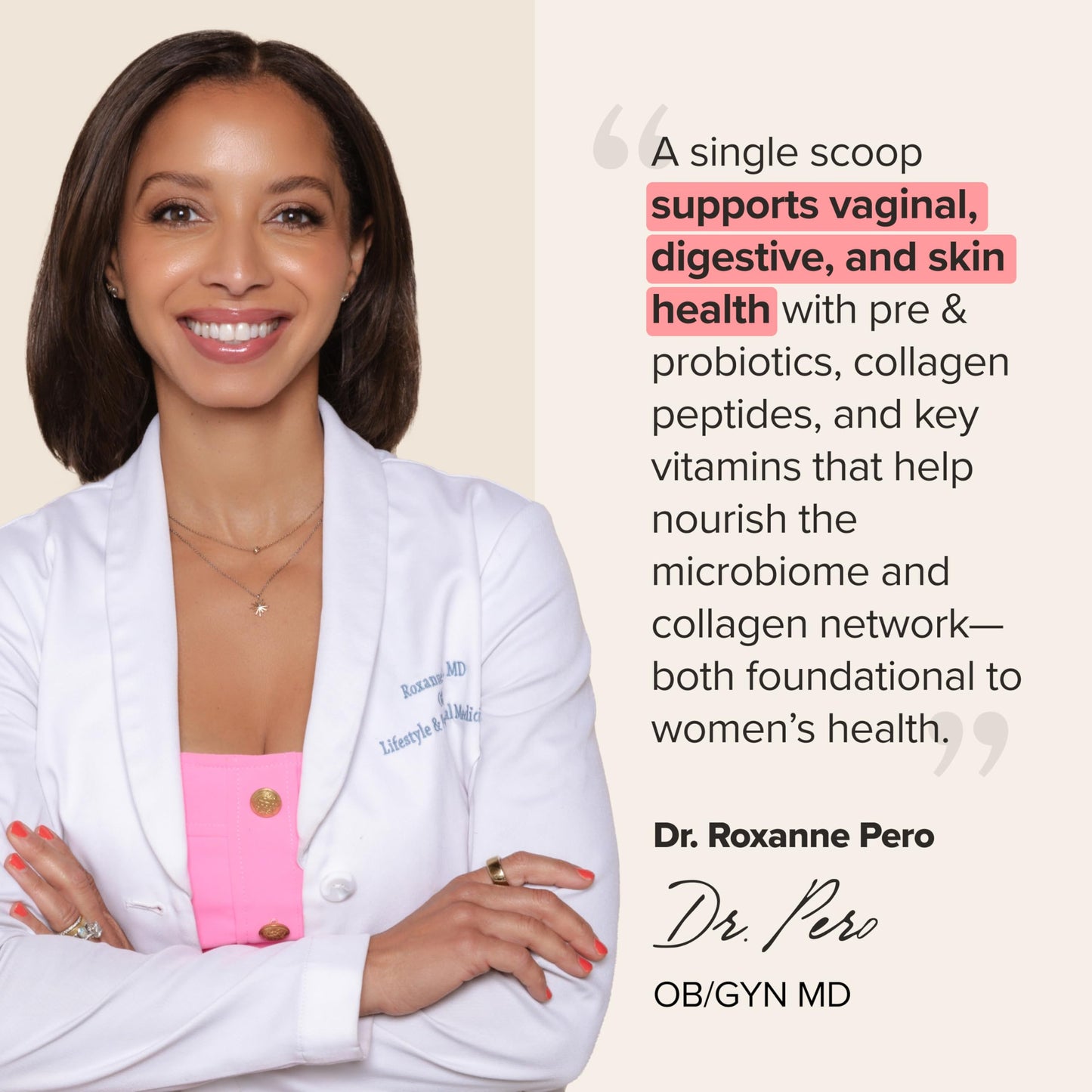 URO Women’s Probiotic + Collagen Peptides Powder – Vaginal, Skin & Gut Health In One Daily Scoop – With Hydrolyzed Collagen Peptides, Probiotic Blend, and XOS Prebiotics – 20 servings