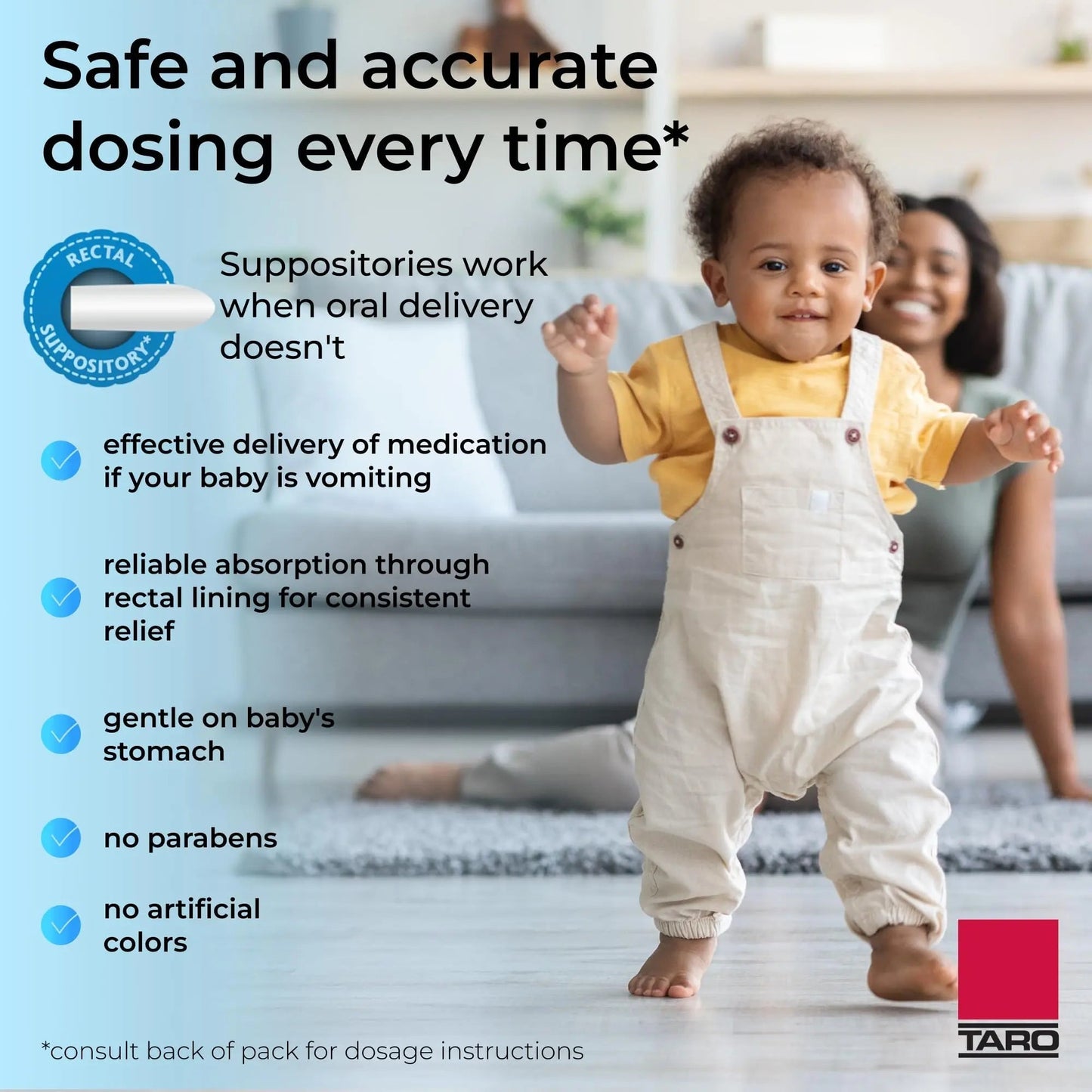 Feverall Infant Acetaminophen Suppositories 6 Rectal Suppositories 80mg Each Pain Reliever/Fever Reducer. Paraben Free, No Artificial Colors or Other preservatives. Ages 6-36 Months FeverallBuy Supplements Australia