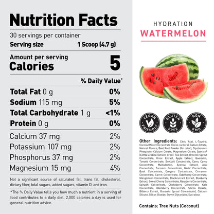 Kaged Sugar Free Hydration | 5 Key Electrolytes | Coconut Water | Tastes Amazing | 60 Servings