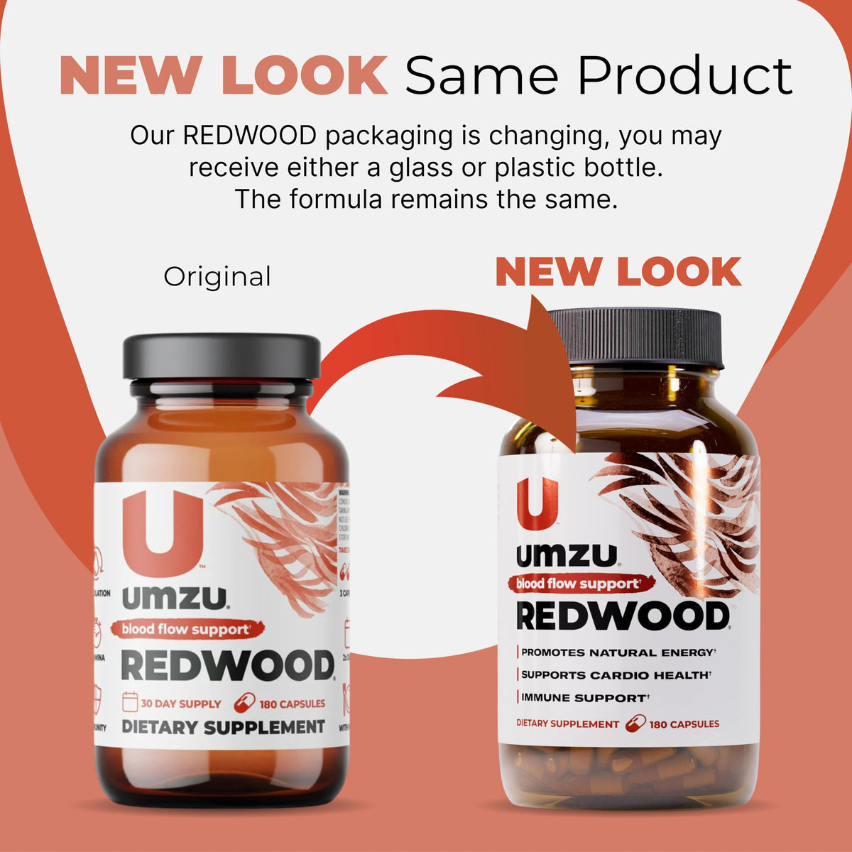 UMZU Redwood Max Nitric Oxide Booster, 1 Month Supply