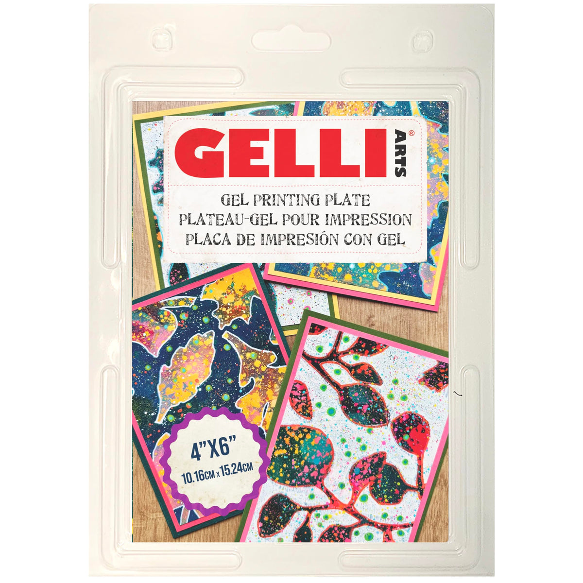Gelli Arts Gel Printing Plate - 8" X 10" Gel Plate, Reusable Gel Printing Plate, Printmaking Gelli Plate for Art, Clear Gel Monoprinting Plate, Gel Plate Printing for Arts and Crafts
