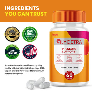 (2 Pack) Glycetra Capsules, Glycetra Blood Support Supplement Advanced Formula Premium Blend All Natural Balance Flow, Glicetra Pills Maximum Strength Glycogen Support Health Wellness Review (120 Ct) Vitaluxa buy supplements Au