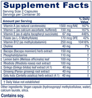 Vitanica MindBlend, Brain Support, Vegan, 60 Capsules Vitanica buy supplements Au