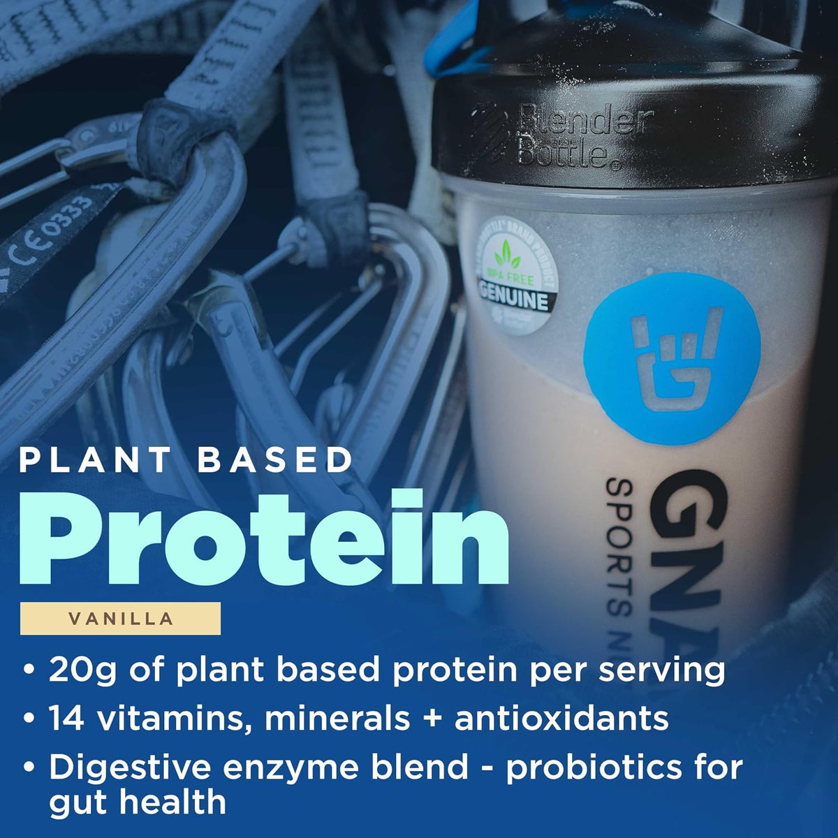 Gnarly Vegan Plant Protein, Meal Replacement - Vanilla (28.2oz) and Gnarly Preworkout Strawberry Lemonade (14.82oz)
