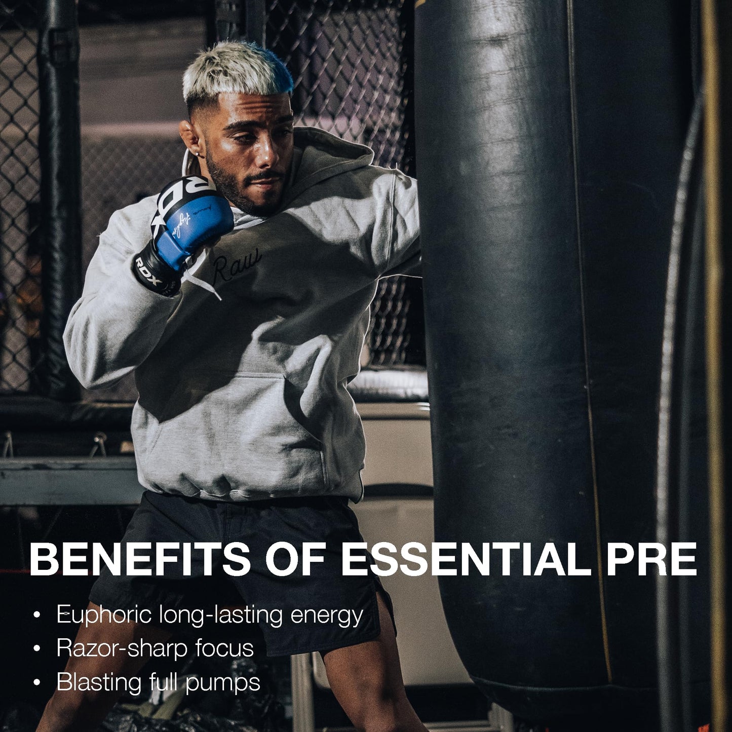 RAW Nutrition - Essential Pre - Chris Bumstead Pre Workout Formula, Sports Nutrition Pre-Workout Powders | Men & Womens Drink
