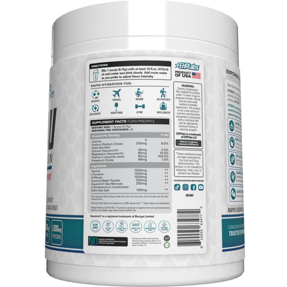 EHP Labs Hydreau Electrolytes Powder No Sugar - Hydration Powder for Endurance & Energy - Electrolyte Powder for Men & Women - Sugar Free Electrolytes - Kiwi Strawberry (40 Serves)