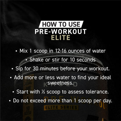 Kaged Pre Workout Elite Powder | Strawberry Lemonade | Pre-Workout with Creatine, Beta Alanine, L-Citrulline, Natural Caffeine | 20 Servings