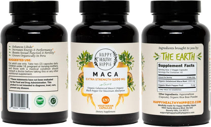 Beetroot Capsules & Organic Maca Energy Pills & Libido Enhancer