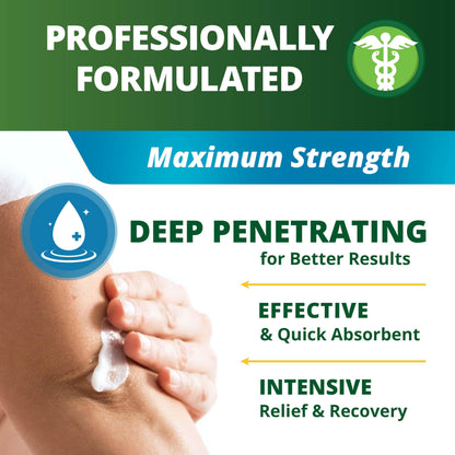 OWELL NATURALS Arthritis Pain Relief Ointment with Arnica & MSM – Deep Penetrating Joint & Muscle Therapy for Knee, Back, Sore Muscles, Legs, 3.5 oz (2 Pack) Owell NaturalsBuy Supplements Australia