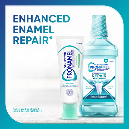 Sensodyne Pronamel Daily Protection Enamel Toothpaste for Sensitive Teeth, Mint Essence - 4 oz (Pack of 3)
