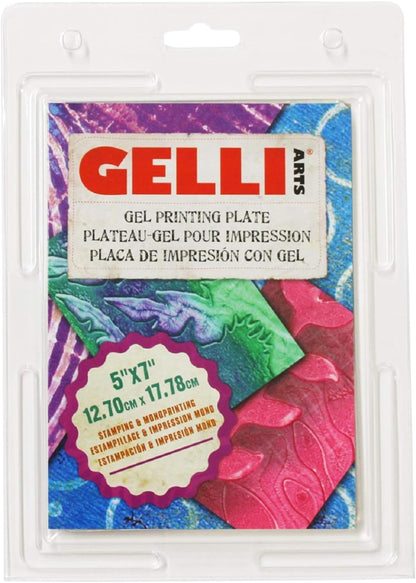 Gelli Arts Gel Printing Plate - 8" X 10" Gel Plate, Reusable Gel Printing Plate, Printmaking Gelli Plate for Art, Clear Gel Monoprinting Plate, Gel Plate Printing for Arts and Crafts