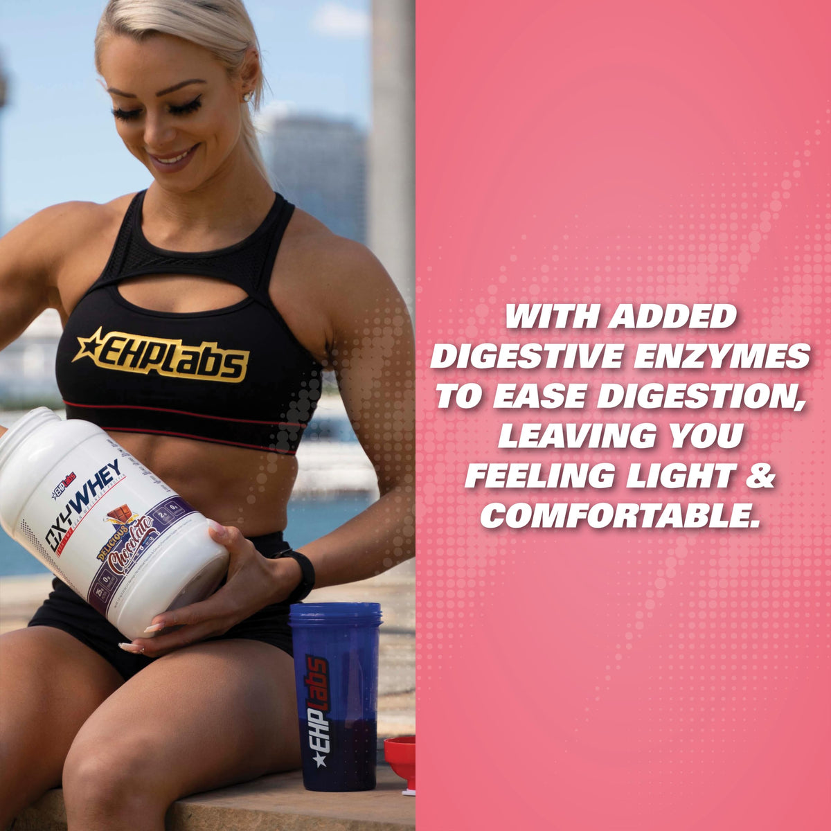 EHP Labs OxyWhey Whey Protein Isolate – 25g High Protein, Low Carb, Sugar Free Meal Replacement – Lean Whey Powder for Muscle Recovery – Non-GMO, Gluten Free – 25 Serves – Vanilla Ice Cream