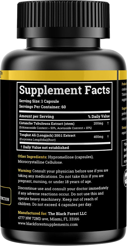 Black Forest Bundle (Full Combo Pack). 1X Turkesterone + 1X Cistanche + 1 Berberine