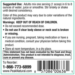 Peak Organic Superfruits - Polyphenol Rich Superfood Powder - Non-GMO Fermented Aronia Berry, Acai, Blueberry, Pomegranate, and Plum - Aging, Metabolic Health, Heart Health (30 Servings) Peak Pure & Natural buy supplements Au