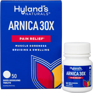 Hyland's Arnica Montana 30x Tablets, Natural Relief of Bruises, Swelling and Muscle Soreness, Quick Dissolving Tablets (Pack of 1, 50 Count Total) Hyland'sBuy Supplements Australia