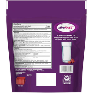 MiraFAST Soft Chews, from the Makers of MiraLAX, Gentle Constipation Relief, Fast Acting, Stimulant Free Saline Laxative, Magnesium Hydroxide, Blueberry & Raspberry Flavor, 60ct