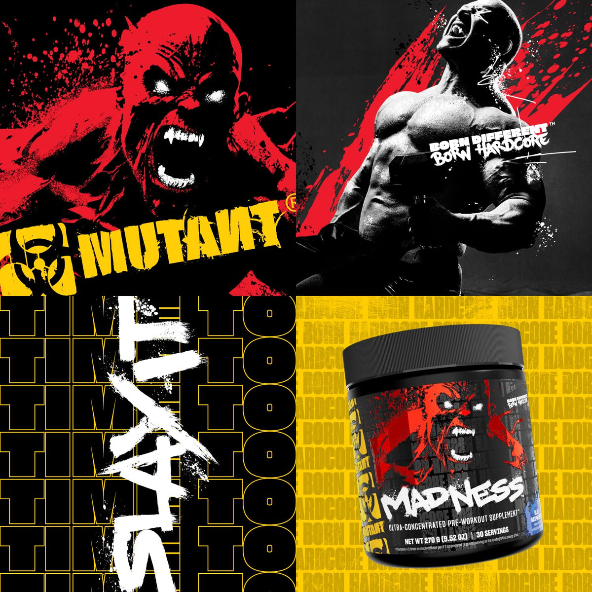 MUTANT Madness, Ultra-Concentrated Pre-Workout, Fruit Punch, 9.52 oz