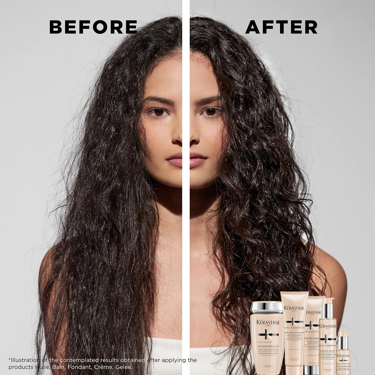 Kérastase Curl Manifesto Crème de Jour – Enhances Curls, 5.07 Fl Oz