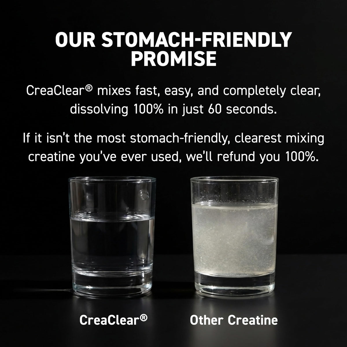 Kaged CreaClear Creatine Monohydrate Powder | Mixes Clear & Dissolves Completely, No Grit | Premium Micronized Creatine for Strength, Performance & Muscle Support | Unflavored | 30 Servings