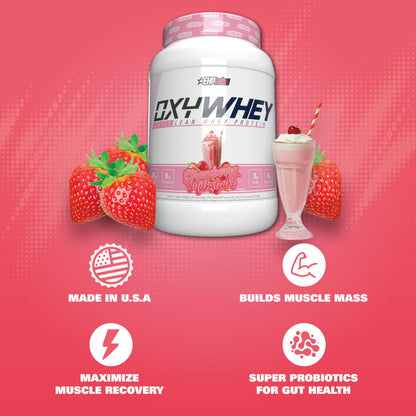 EHP Labs OxyWhey Whey Protein Isolate – 25g High Protein, Low Carb, Sugar Free Meal Replacement – Lean Whey Powder for Muscle Recovery – Non-GMO, Gluten Free – 25 Serves – Vanilla Ice Cream