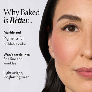 LAURA GELLER NEW YORK Baked Blush-n-Brighten for Mature Skin - 09 Starfish Island - Powder Blush Won't Settle into Fine Lines - Buildable Natural Finish – Longlasting Formula - Made in Italy