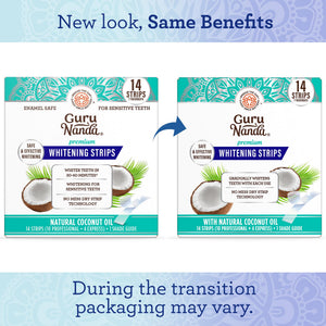 Suplement ​GuruNanda Teeth Whitening Strips Kit - 7-Day Treatment with Non-Slip, Dry Strip Technology - VelvetGlow USA