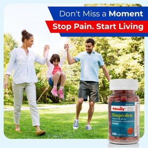 TIME-Cap Labs 200 Tablets Ibuprofen 200mg Coated - Pain Reliever & Fever Reducer (NSAID) for Adults, Helps with Headache, Back Pain, Muscle Aches, Toothaches, Menstrual Cramps & Minor Arthritis Pain TIME-CAP LABS, INC.Buy Supplements Australia