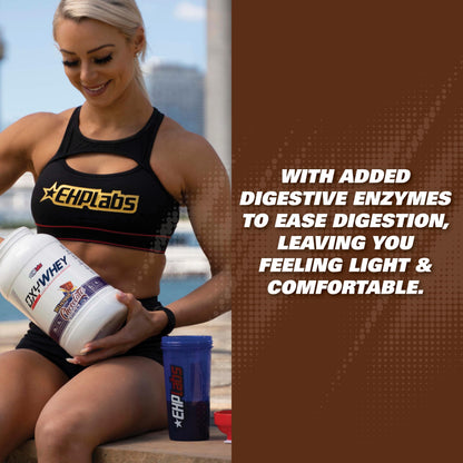 EHP Labs OxyWhey Whey Protein Isolate – 25g High Protein, Low Carb, Sugar Free Meal Replacement – Lean Whey Powder for Muscle Recovery – Non-GMO, Gluten Free – 25 Serves – Vanilla Ice Cream