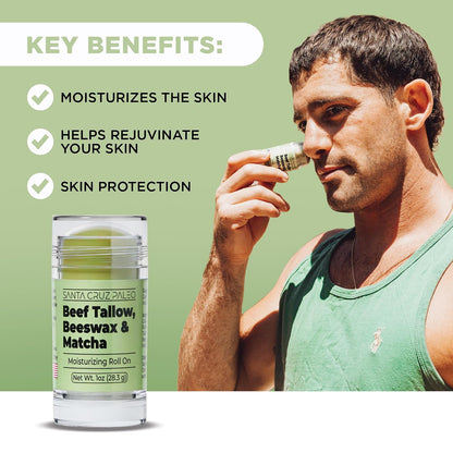 Santa Cruz Paleo Beef Tallow Matcha Moisturizing Balm