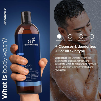 Artnaturals Men's Fresh Body Wash, 16 fl oz