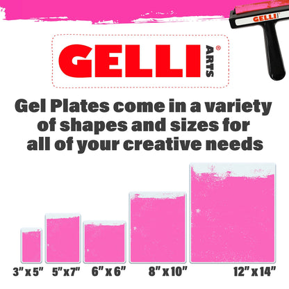Gelli Arts Gel Printing Plate - 8" X 10" Gel Plate, Reusable Gel Printing Plate, Printmaking Gelli Plate for Art, Clear Gel Monoprinting Plate, Gel Plate Printing for Arts and Crafts