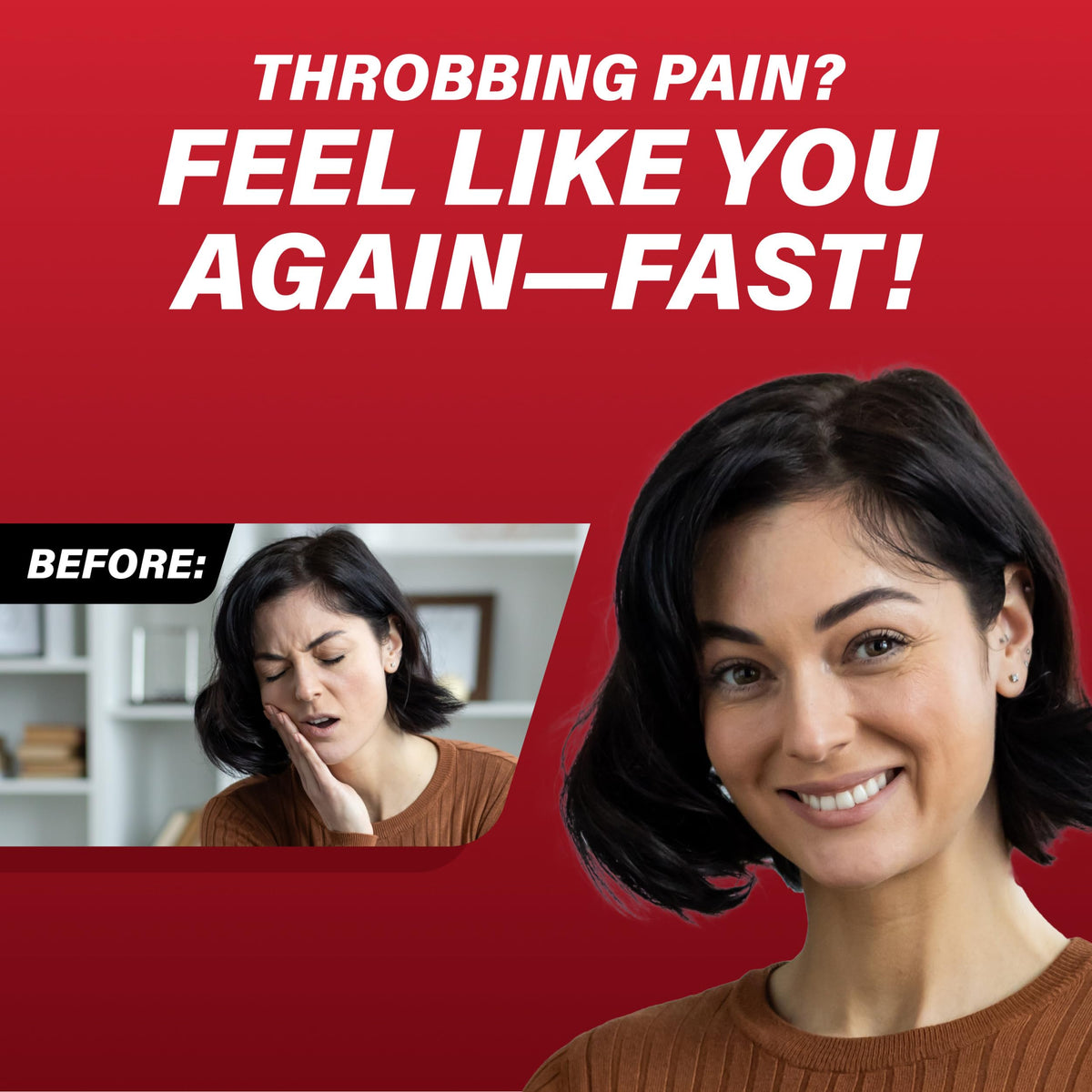 Suplement ​Orajel 4X for Toothache & Gum Pain: Severe Cream Tube 0.33oz- From Oral Pain Relief Brand - VelvetGlow USA